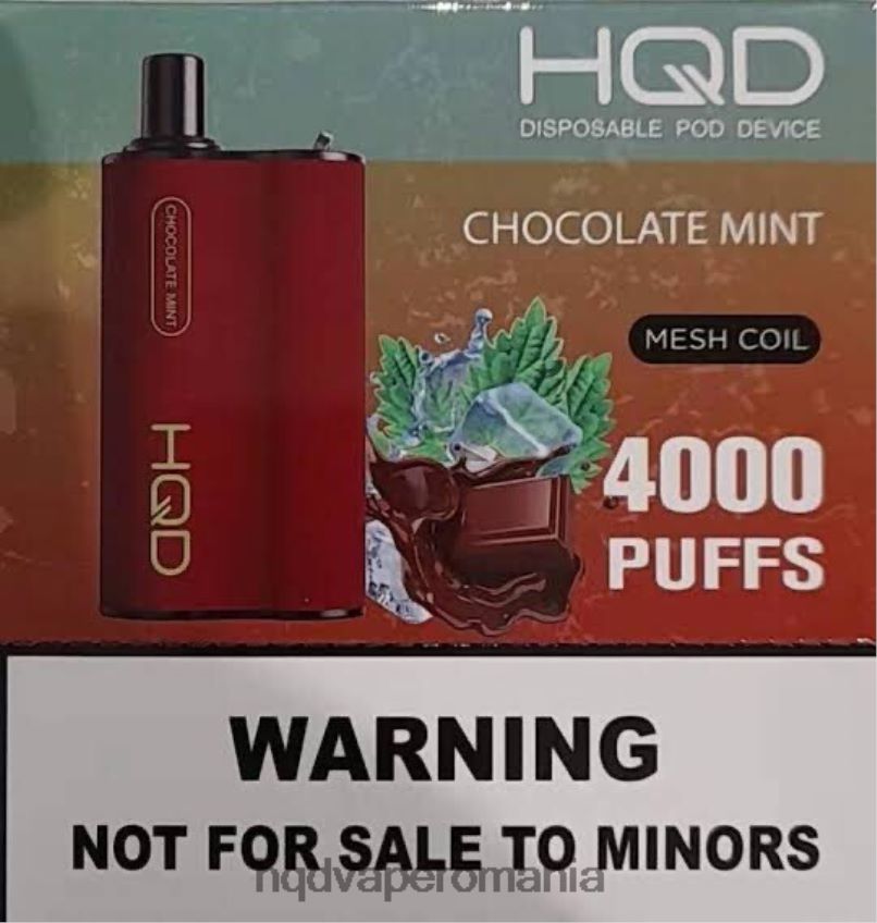 HQD BOX 4000 pufuri ciocolată mentă P46LX111 HQD Vape Romania