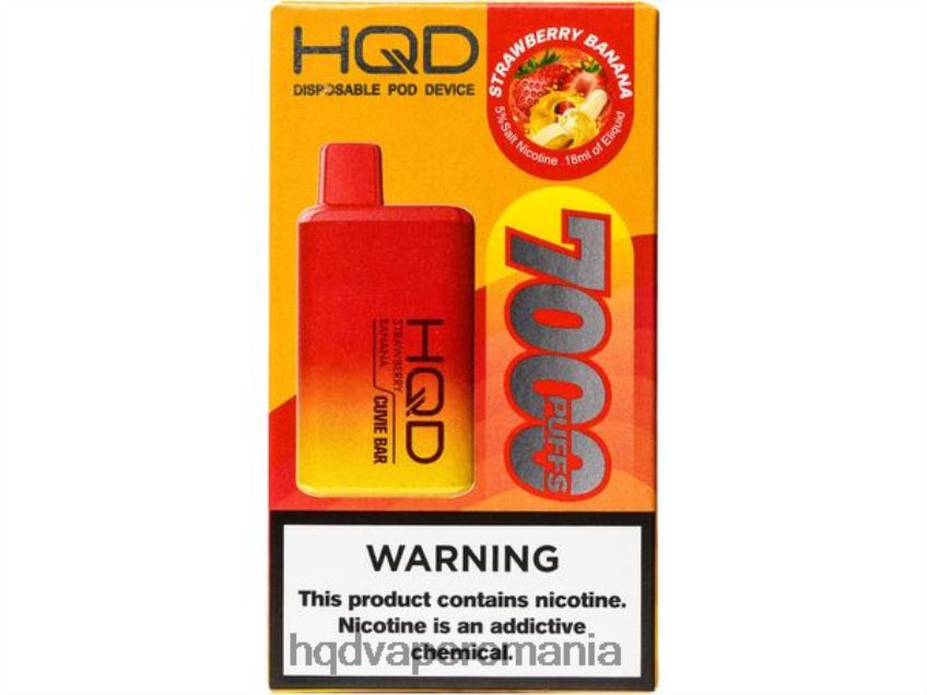 HQD CUVIE BAR de unică folosință banană căpșuni P46LX253 HQD Vape Sale