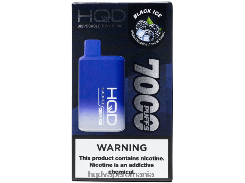 HQD CUVIE BAR de unică folosință gheață neagră P46LX133 HQD Vape Sale
