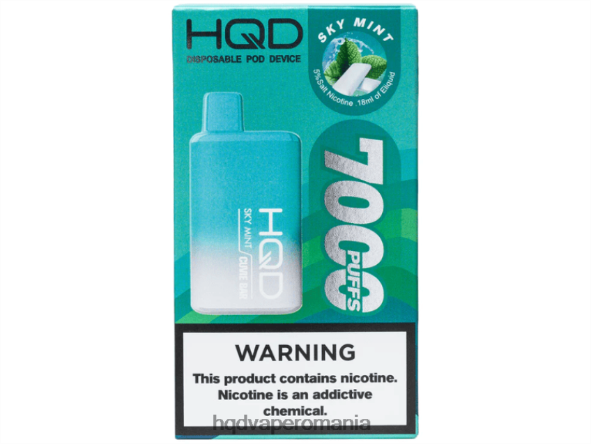 HQD CUVIE BAR de unică folosință menta cerului P46LX249 HQD Disposable Vape