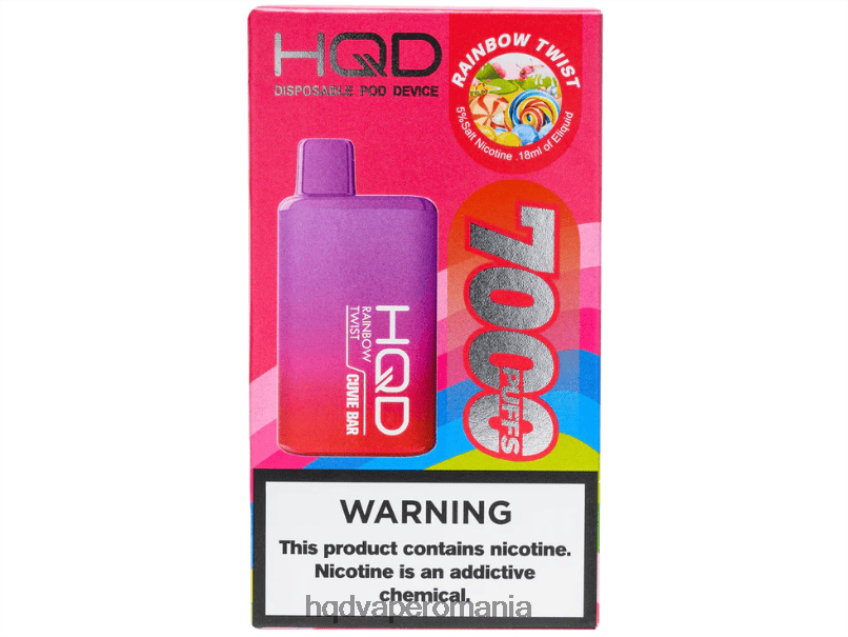 HQD CUVIE BAR de unică folosință răsucire curcubeu P46LX242 HQD Romania
