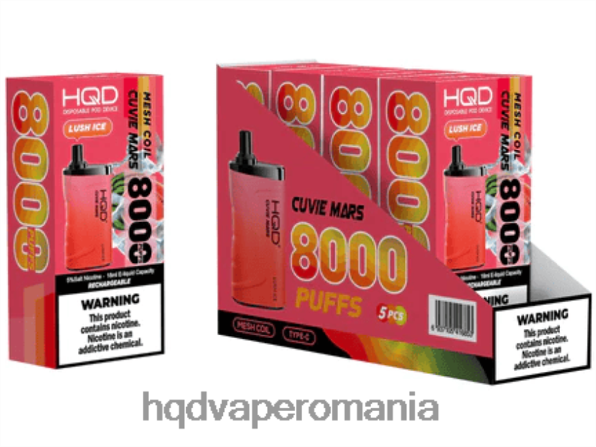 HQD CUVIE MARS de unică folosință gheață luxuriantă P46LX211 HQD Vape Romania