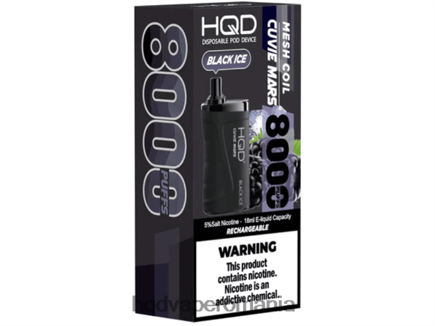HQD CUVIE MARS de unică folosință gheață neagră P46LX135 HQD Vape Online