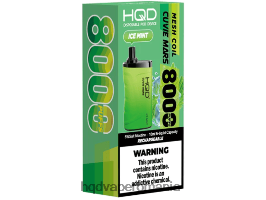 HQD CUVIE MARS de unică folosință menta cu gheata P46LX201 HQD Vape Romania