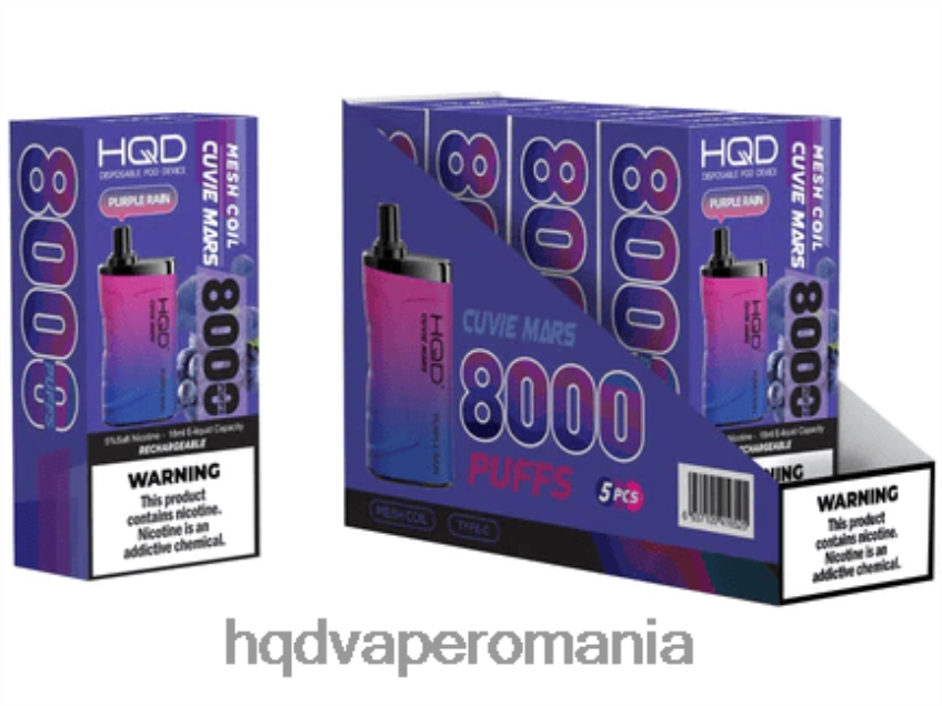 HQD CUVIE MARS de unică folosință ploaie violet P46LX239 HQD Disposable Vape