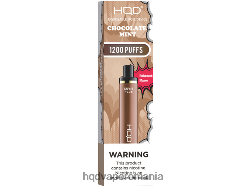 HQD CUVIE PLUS vapa de unică folosință ciocolată mentă P46LX153 HQD Vape Sale