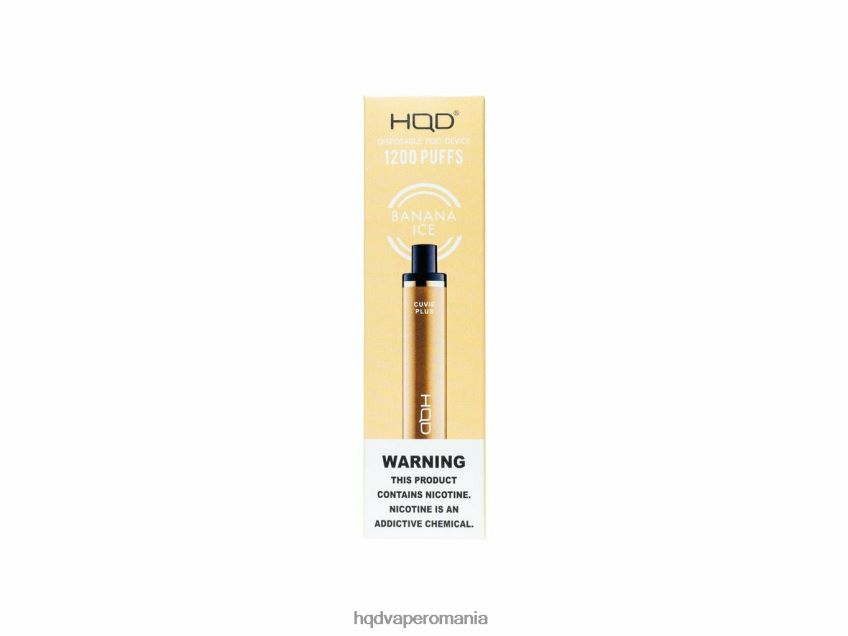 HQD CUVIE PLUS vapa de unică folosință gheata de banane P46LX128 Best HQD Flavors