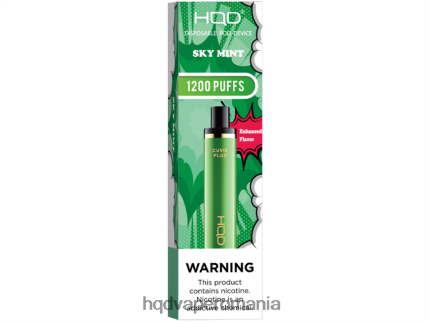 HQD CUVIE PLUS vapa de unică folosință menta cerului P46LX250 HQD Price
