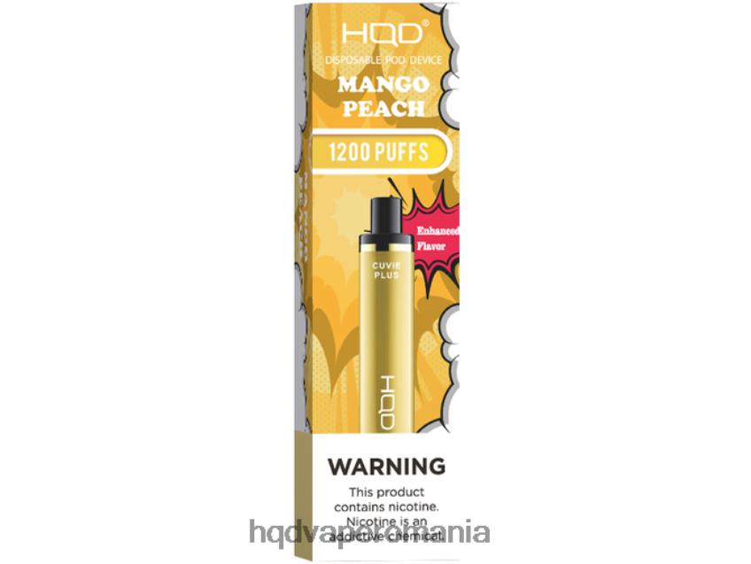 HQD CUVIE PLUS vapa de unică folosință piersic mango P46LX217 HQD Order