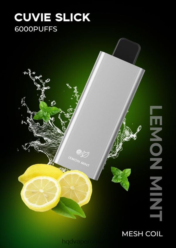 HQD CUVIE SLICK 6000 pufuri mentă netedă de lămâie P46LX35 HQD Vape Online
