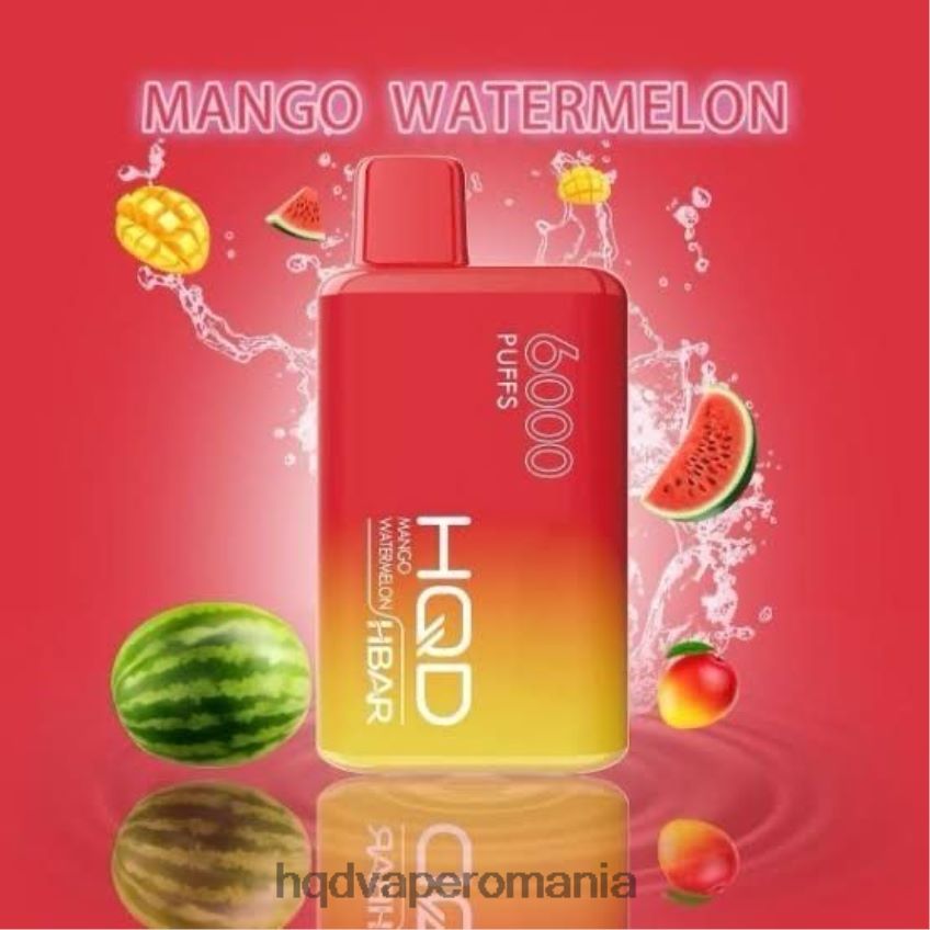 HQD HBAR 6000 pufuri pepene verde mango P46LX55 HQD Vape Online