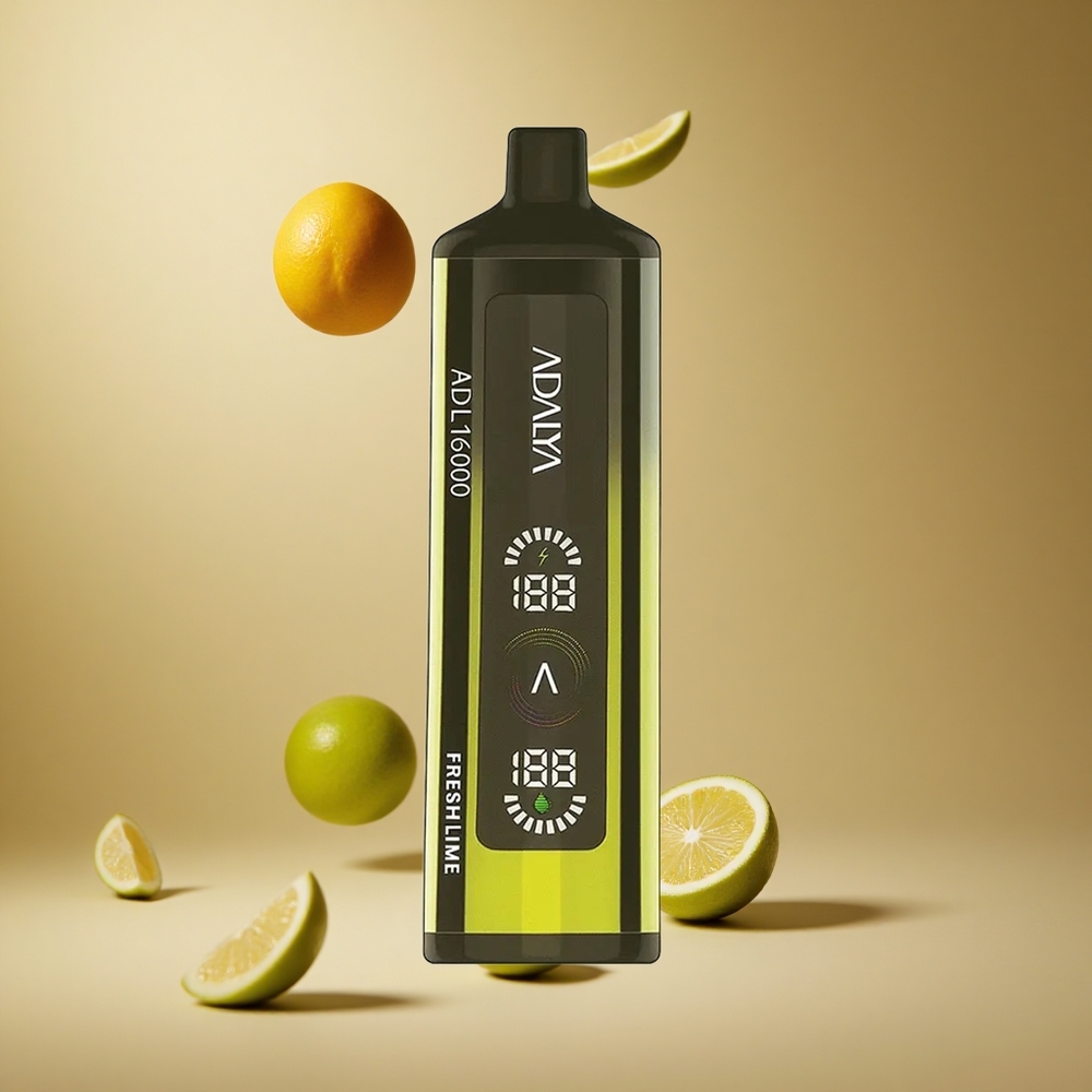 Adalya ADL 16000 PRO Pufuri Vape de unică folosință Lime Proaspătă cu 16000 Pufuri și ecran digital Romania wholesale Adalya ADL 16000 PRO Pufuri Vape de unică folosință Lime Proaspătă cu 16000 Pufuri și ecran digital Romania wholesale