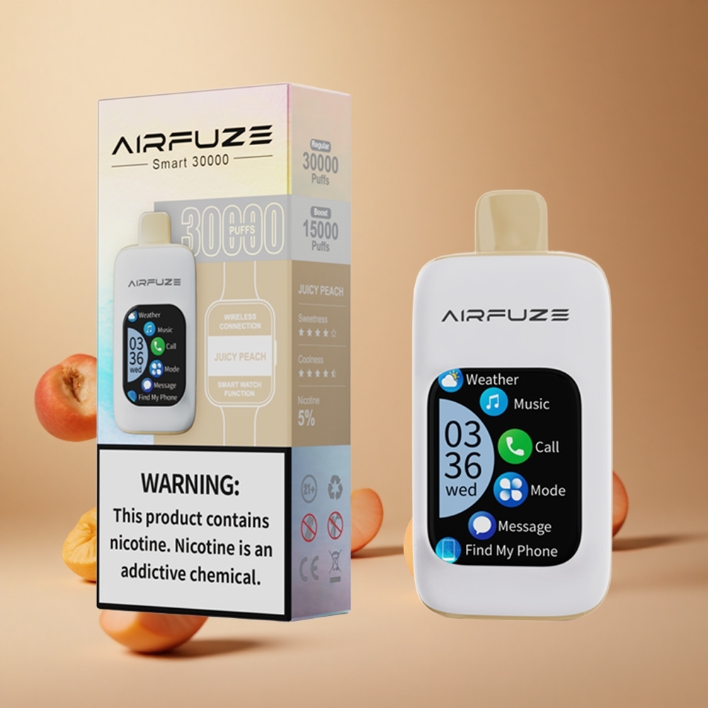 AirFuze Smart 30000 Pufuri Afumătură de piersică 900mAh Type-C Romania wholesale