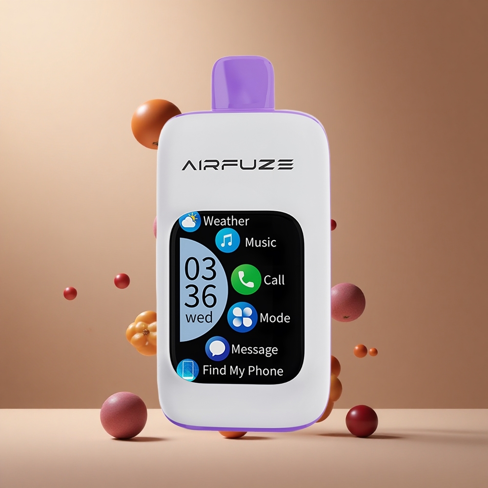 AirFuze Smart 30000 de Pufuri Vape de unică folosință Explozie de Struguri Ecran Tactil TFT 2.01" Baterie 900mAh Romania wholesale AirFuze Smart 30000 de Pufuri Vape de unică folosință Explozie de Struguri Ecran Tactil TFT 2.01" Baterie 900mAh Romania wholesale