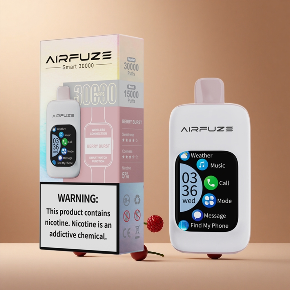 AirFuze Smart 30000 de Pufuri Vape de unică folosință Explozie de fructe de pădure 900mAh Tip-C Romania wholesale