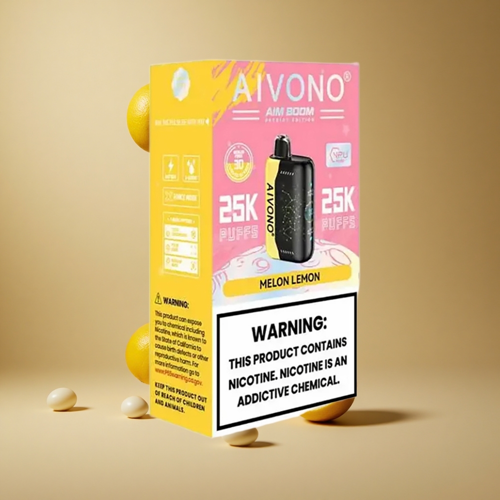 Aivono Aim Boom 25000 Pufuri Lămâie Pepene 28ml Capacitate Lichid Romania wholesale