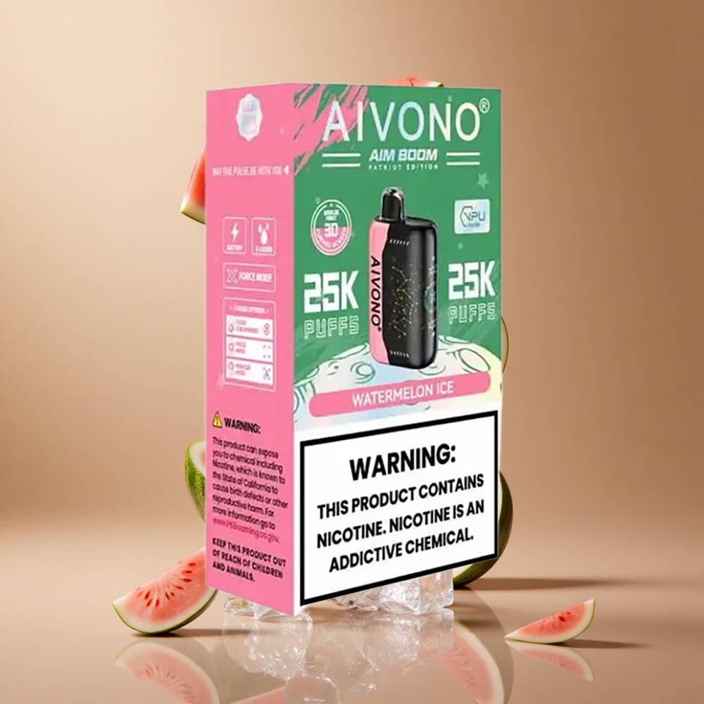 Aivono Aim Boom 25000 de Pufuri Gheață de Pepene Verde 28ml 650mAh Romania wholesale