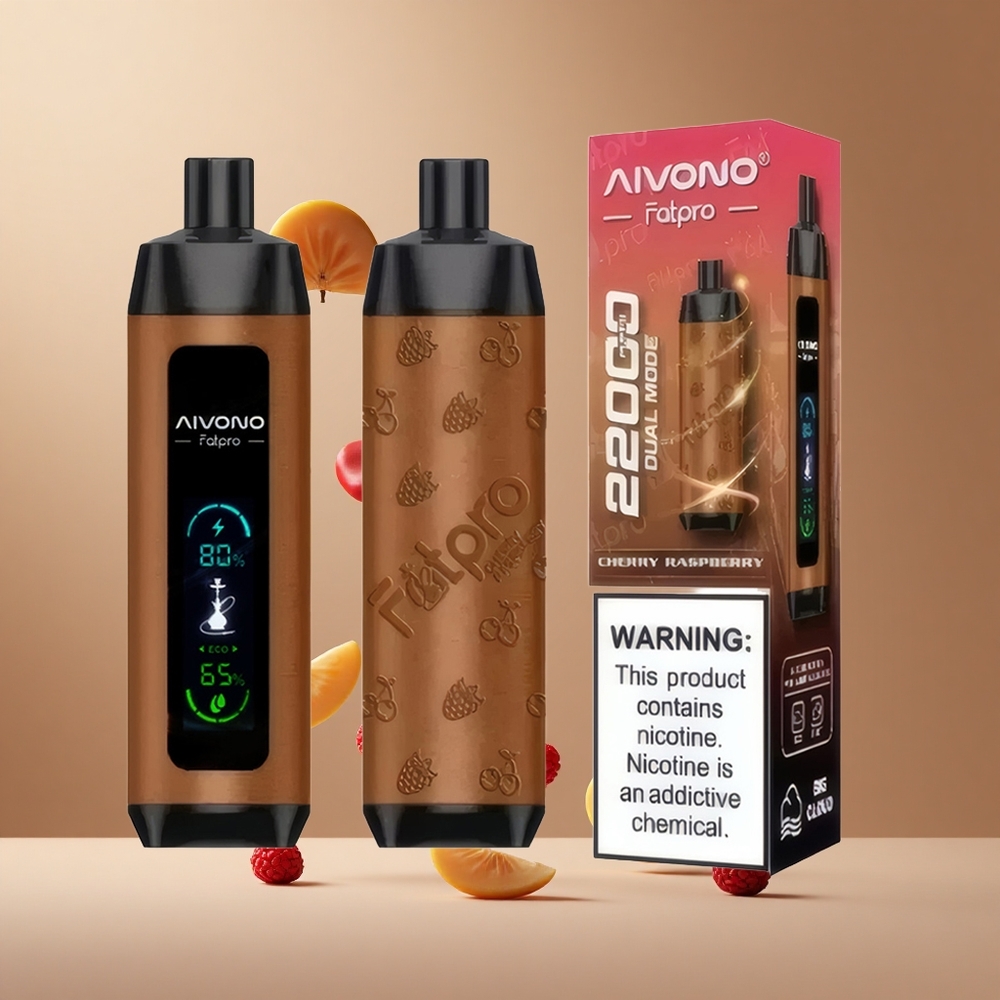 Aivono Aim Fatpro 22000 Pufuri Cireșă Zmeură 28ml Lichid Eco/Boost Dual Modes Romania wholesale