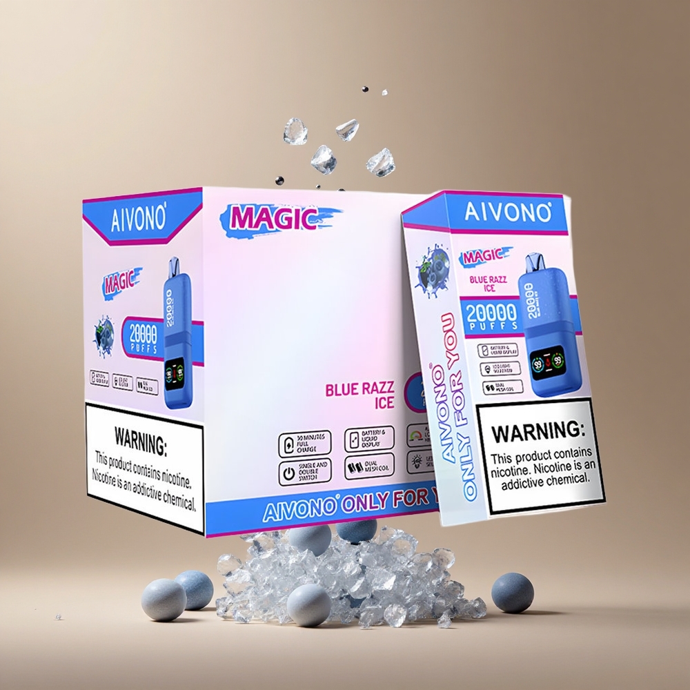 Aivono AIM MAGIC 20000 Pufuri 26ml Lichid dual bobine Romania wholesale Afine razz gheata