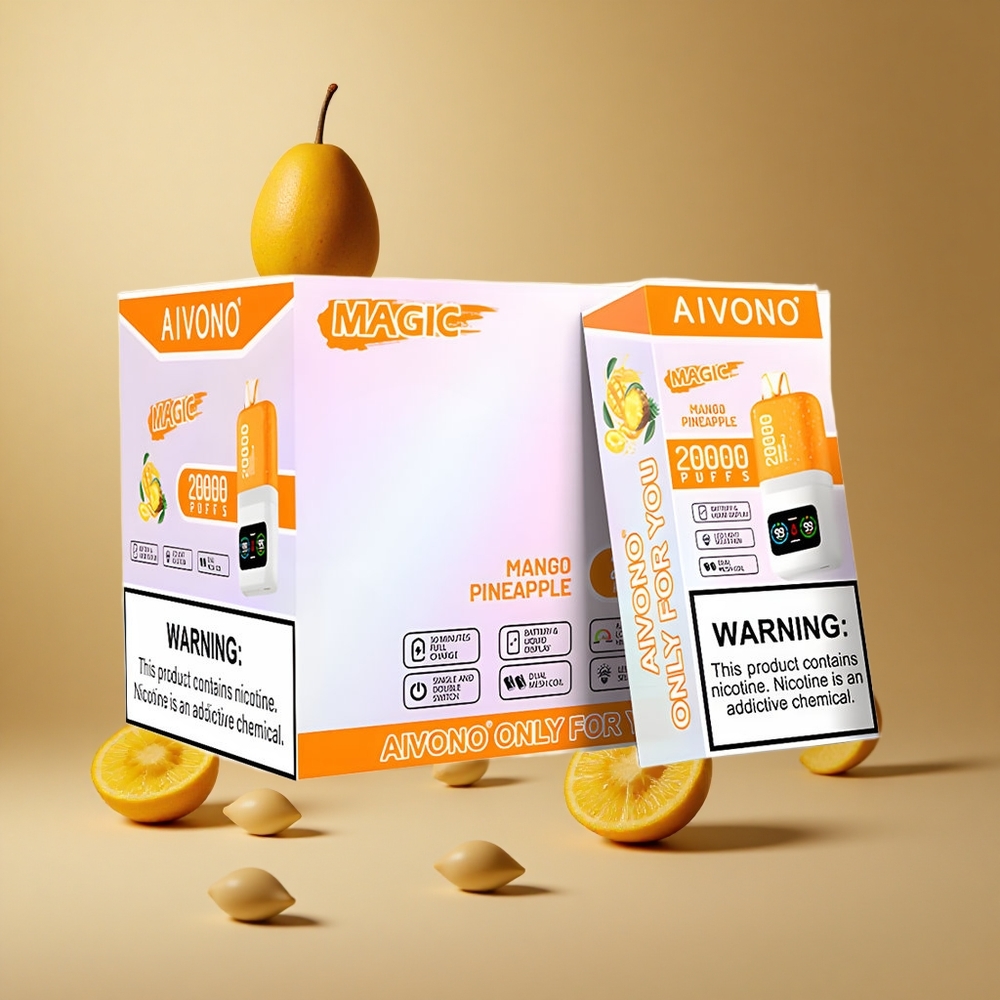 Aivono AIM MAGIC 20000 Pufuri Ananas Mango Baterie 600mAh Încărcare Type-C Romania wholesale