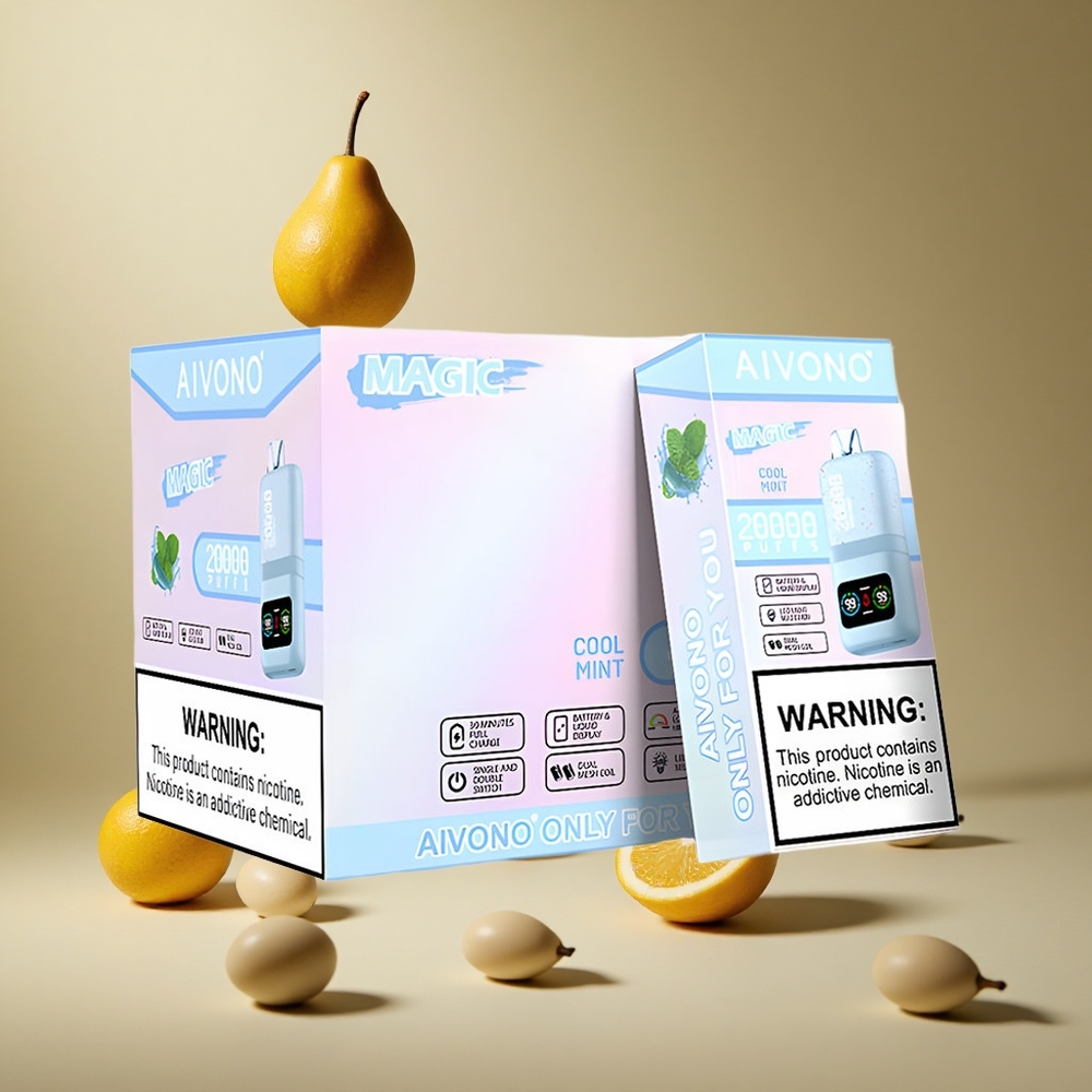 Aivono AIM MAGIC 20000 Pufuri Mentă Răcoritoare 26ml Lichid Dual Mesh Coils Romania wholesale