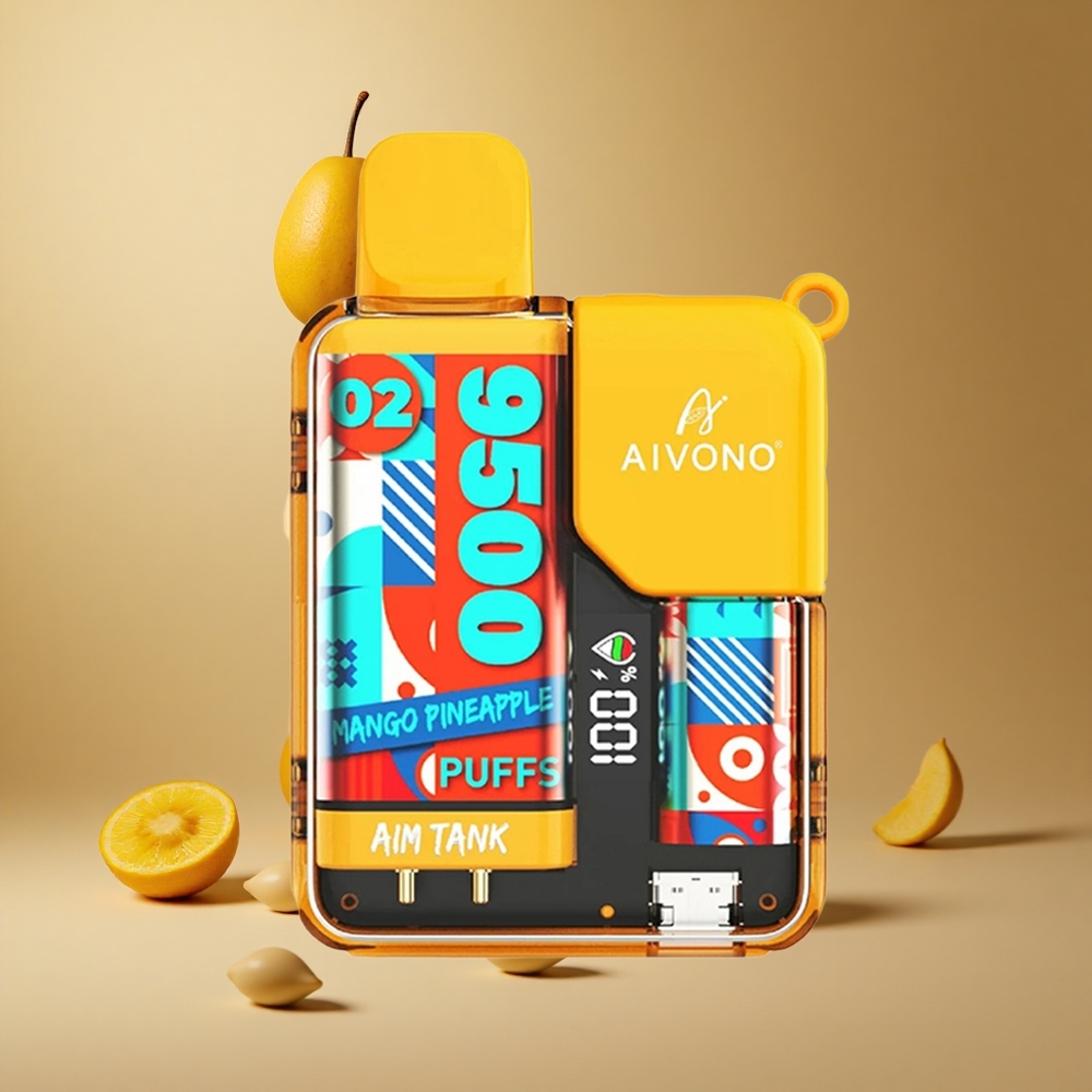 Aivono AIM-TANK 9500 Pufuri Ananas Mango 18ml Capacitate Lichid 650mAh Baterie Romania wholesale Aivono AIM-TANK 9500 Pufuri Ananas Mango 18ml Capacitate Lichid 650mAh Baterie Romania wholesale