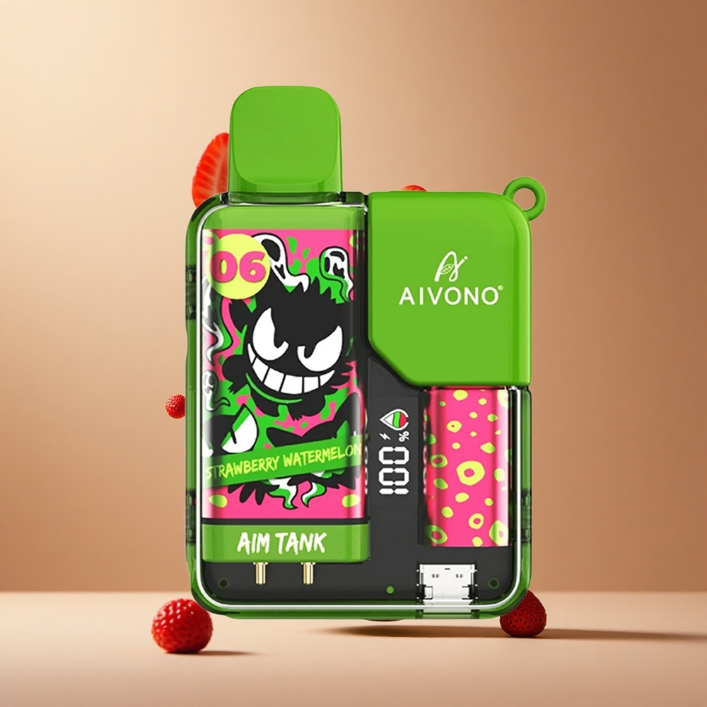 Aivono AIM-TANK 9500 Pufuri Capsuni Pepene Verde 18ml Capacitate e-lichid 650mAh Baterie Romania wholesale Aivono AIM-TANK 9500 Pufuri Capsuni Pepene Verde 18ml Capacitate e-lichid 650mAh Baterie Romania wholesale