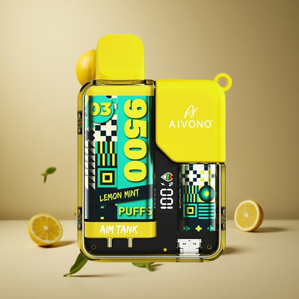 Aivono AIM-TANK 9500 Pufuri Lămâie Mentă 18ml Capacitate Lichid 650mAh Baterie Romania wholesale Aivono AIM-TANK 9500 Pufuri Lămâie Mentă 18ml Capacitate Lichid 650mAh Baterie Romania wholesale