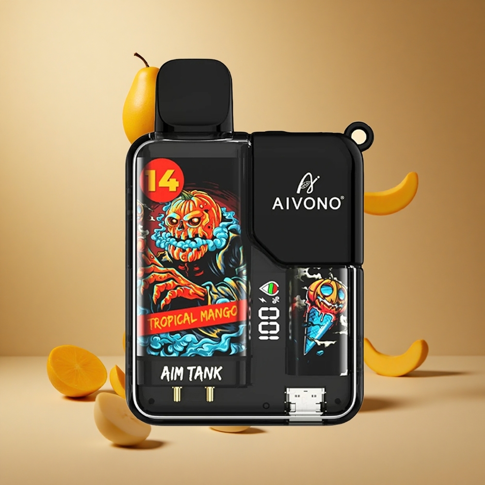 Aivono AIM-TANK 9500 Pufuri Mango Tropical 18ml Capacitate Lichid si 650mAh Baterie Romania wholesale Aivono AIM-TANK 9500 Pufuri Mango Tropical 18ml Capacitate Lichid si 650mAh Baterie Romania wholesale