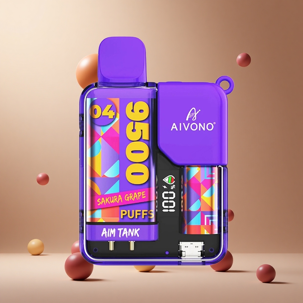 Aivono AIM-TANK 9500 Pufuri Struguri Sakura 18ml Capacitate LCD Display Romania wholesale Aivono AIM-TANK 9500 Pufuri Struguri Sakura 18ml Capacitate LCD Display Romania wholesale