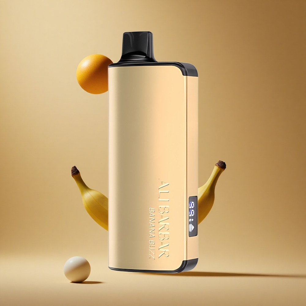 Alibarbar Ingot 9000 Pufuri Banană Buzz 22ml Capacitate E-lichid 2350mAh Capacitate Baterie Romania wholesale Alibarbar Ingot 9000 Pufuri Banană Buzz 22ml Capacitate E-lichid 2350mAh Capacitate Baterie Romania wholesale