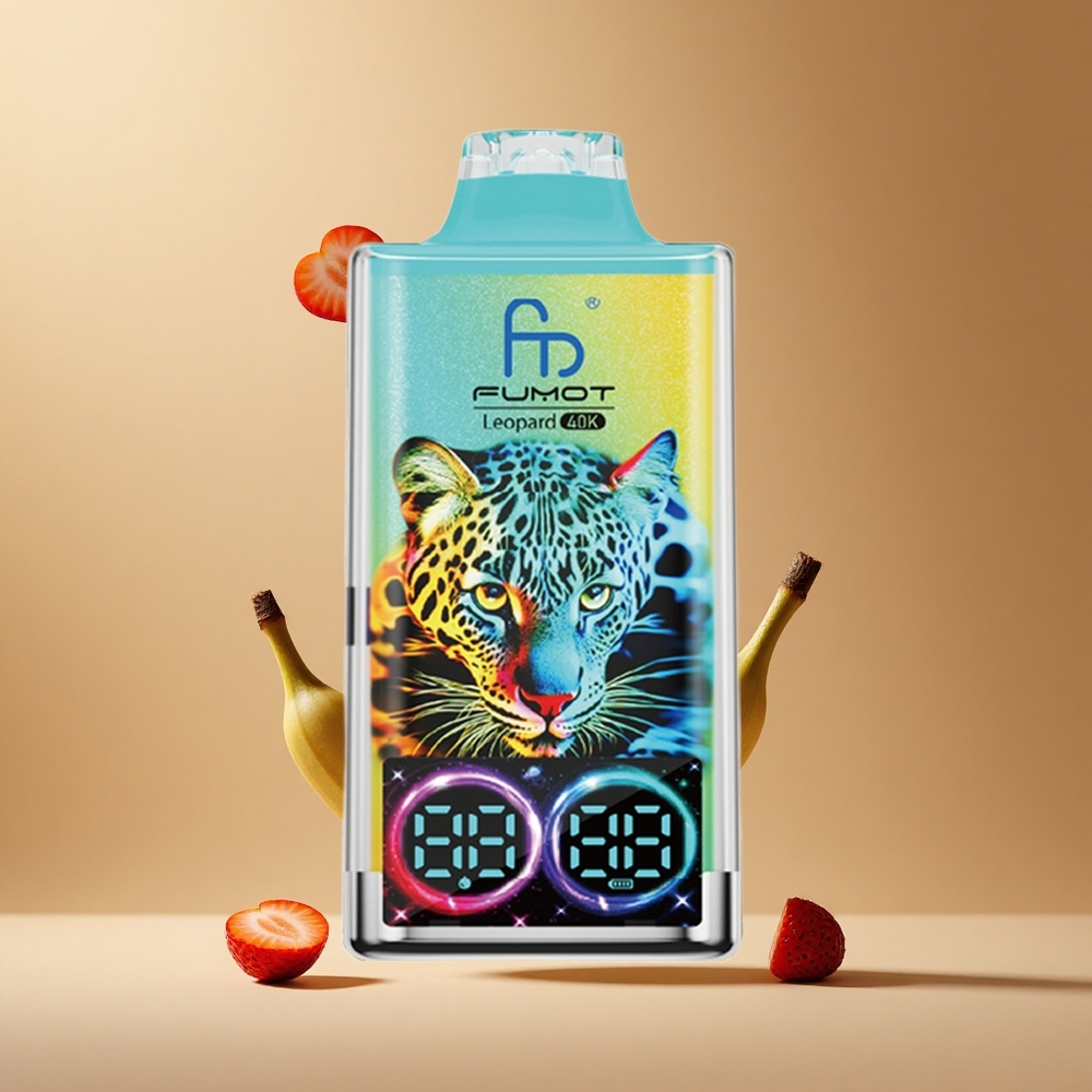Fumot Leopard 40000 Pufuri Capsuni Banana Încărcare Type-C Afișaj Putere Ulei Romania wholesale Fumot Leopard 40000 Pufuri Capsuni Banana Încărcare Type-C Afișaj Putere Ulei Romania wholesale