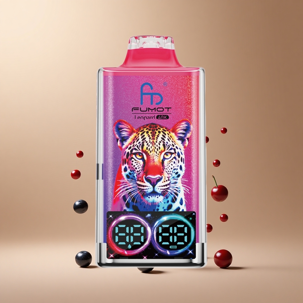 Fumot Leopard 40K Pufuri Afine Cireșe Coacăze cu Baterie 700mAh și Încărcare Type-C Romania wholesale Fumot Leopard 40K Pufuri Afine Cireșe Coacăze cu Baterie 700mAh și Încărcare Type-C Romania wholesale
