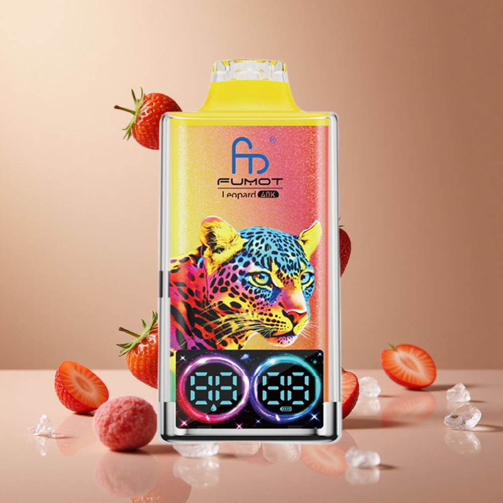 Fumot Leopard 40K Pufuri Dispozabil Vape Capsuni Gheata cu 700mAh Baterie si Dual Mesh Romania wholesale Fumot Leopard 40K Pufuri Dispozabil Vape Capsuni Gheata cu 700mAh Baterie si Dual Mesh Romania wholesale