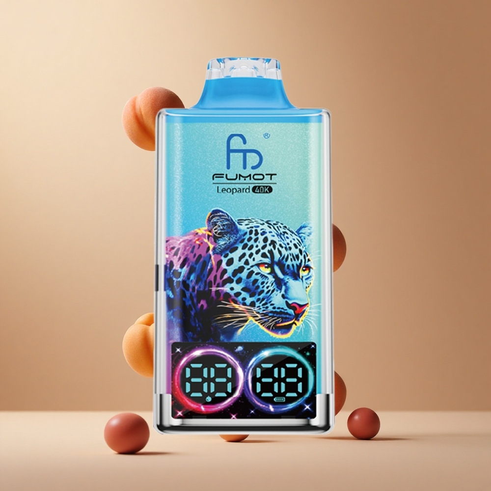 Fumot Leopard 40K Pufuri Vape de unică folosință Coacăz-Piersică 700mAh Baterie Dual Mesh Romania wholesale Fumot Leopard 40K Pufuri Vape de unică folosință Coacăz-Piersică 700mAh Baterie Dual Mesh Romania wholesale