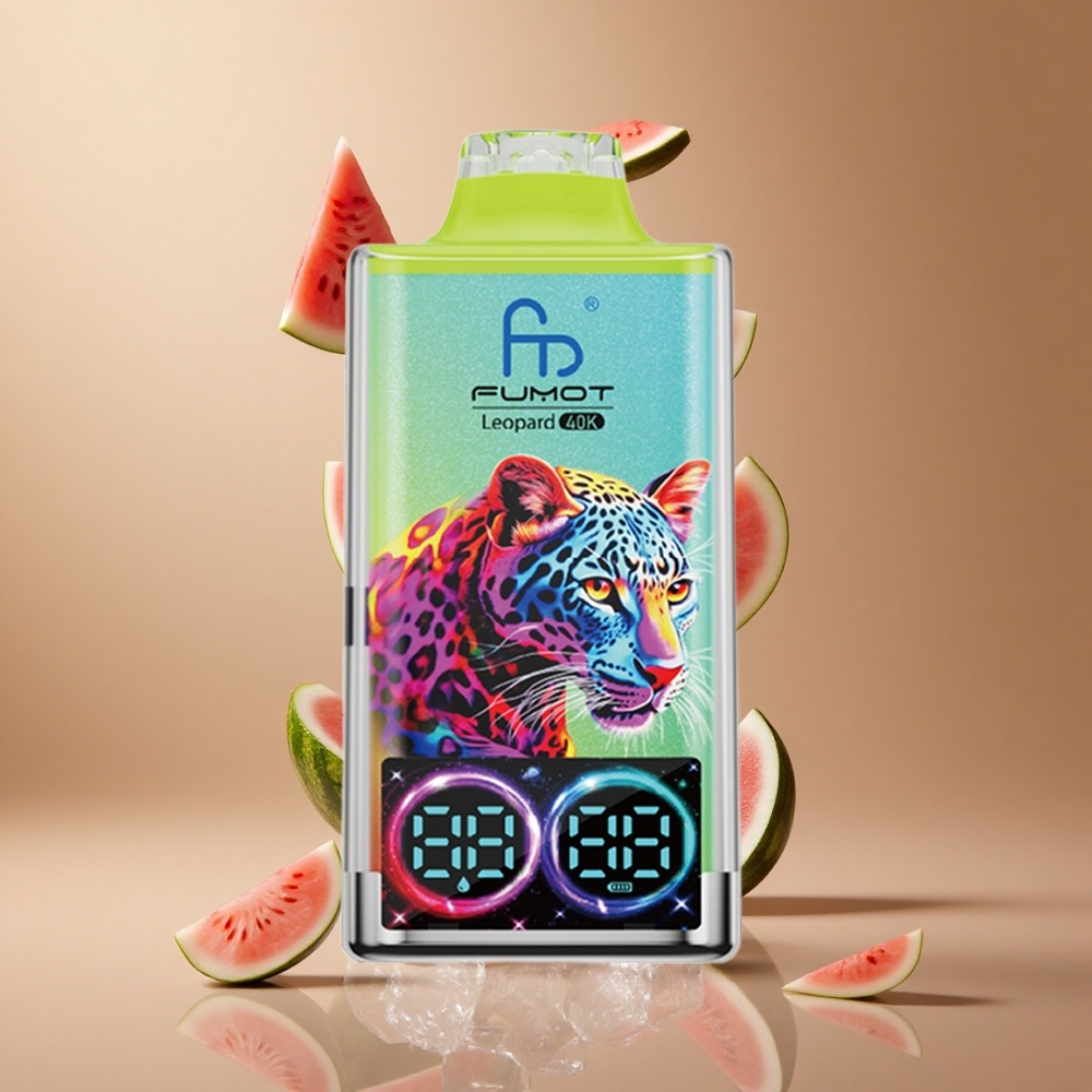Fumot Leopard 40K Pufuri Vape de unică folosință Pepene Gheata cu Baterie 700mAh și Încărcare Type-C Romania wholesale Fumot Leopard 40K Pufuri Vape de unică folosință Pepene Gheata cu Baterie 700mAh și Încărcare Type-C Romania wholesale