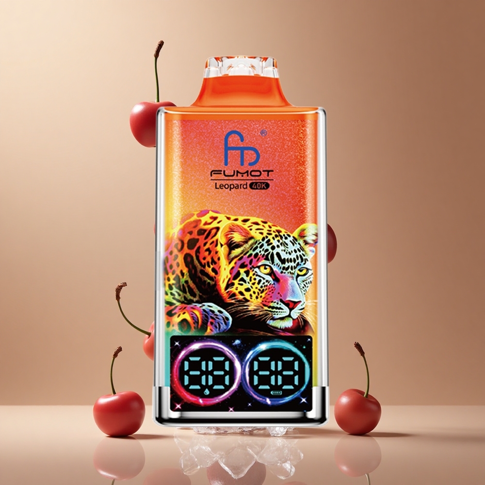 Fumot Leopard 40K Pufuri Țigareta Electronică Disposable Cireșă Gheață Baterie 700mAh Încărcare Type-C Romania wholesale Fumot Leopard 40K Pufuri Țigareta Electronică Disposable Cireșă Gheață Baterie 700mAh Încărcare Type-C Romania wholesale