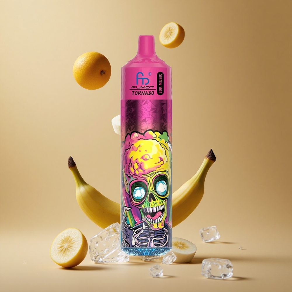 Fumot RandM Tornado 30000 Pufuri Capacitate Lichid: 30mL (pre-umplut) Banana Gheață Romania wholesale