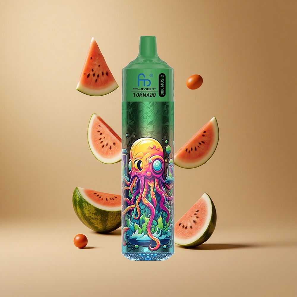 Fumot RandM Tornado 30000 Pufuri Pepene Galben Cantaloupe 30mL LED Afișaj Romania wholesale
