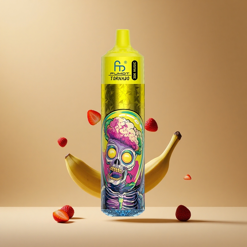Fumot RandM Tornado 30000 de Pufuri Banana Căpșuni Capacitate lichid: 30mL Romania wholesale Fumot RandM Tornado 30000 de Pufuri Banana Căpșuni Capacitate lichid: 30mL Romania wholesale