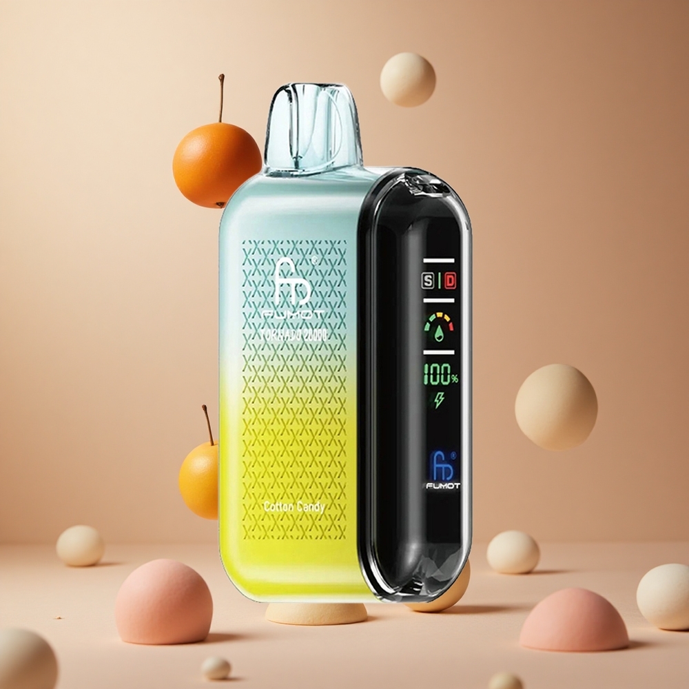 Fumot Tornado 20000 Pufuri Bomboană de Bumbac 20ml Capacitate Lichid 850mAh Baterie Reîncărcabilă Romania wholesale Fumot Tornado 20000 Pufuri Bomboană de Bumbac 20ml Capacitate Lichid 850mAh Baterie Reîncărcabilă Romania wholesale