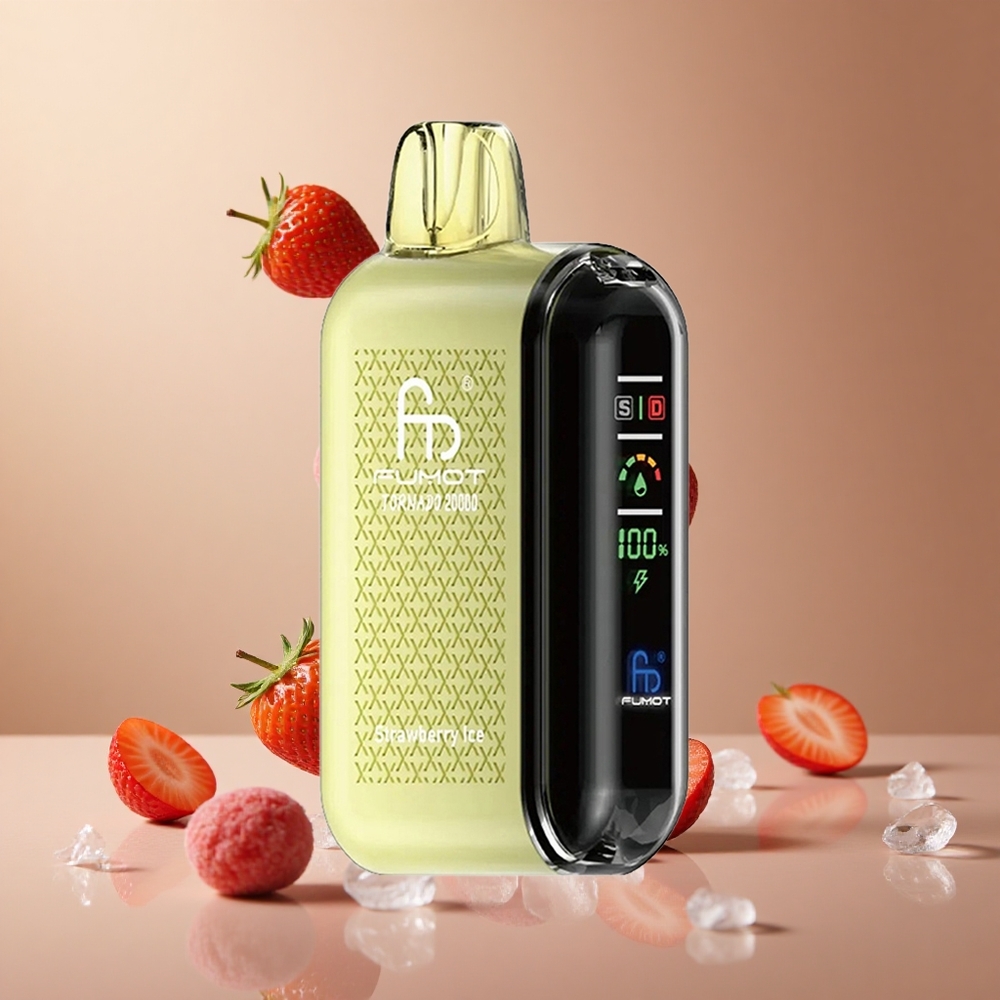 Fumot Tornado 20000 Pufuri Capsator dublu Înghețată cu căpșuni Romania wholesale Fumot Tornado 20000 Pufuri Capsator dublu Înghețată cu căpșuni Romania wholesale