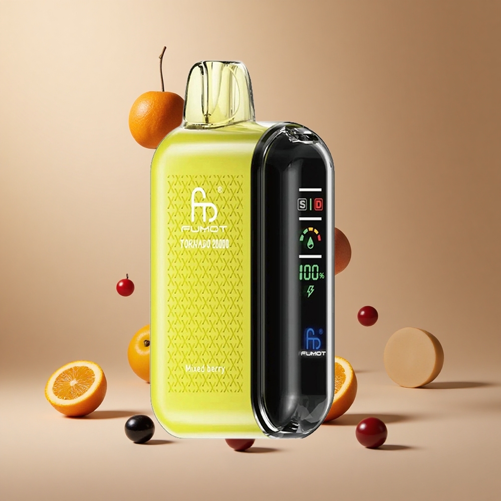 Fumot Tornado 20000 Pufuri Coala dubla 20ml Capacitate lichid Amestec de fructe de padure Romania wholesale