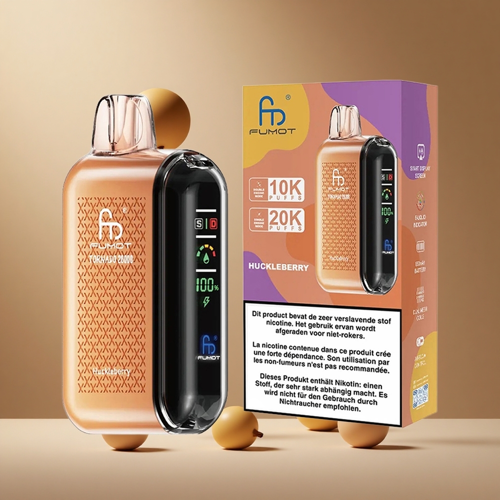Fumot Tornado 20000 Pufuri Coiful Dual Mesh Zmeură Vape de unică folosință Romania wholesale