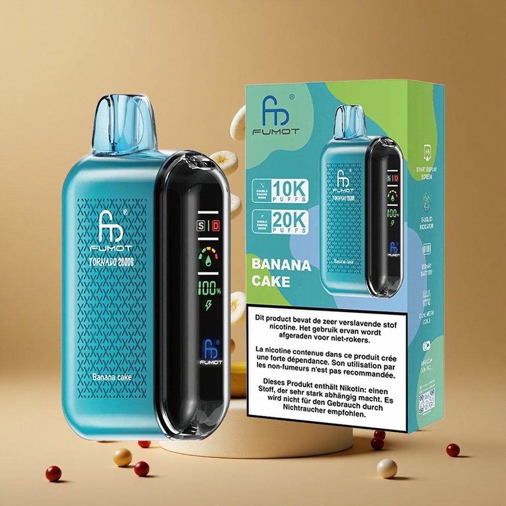 Fumot Tornado 20000 Pufuri Coil Dual Banana Cake Romania wholesale