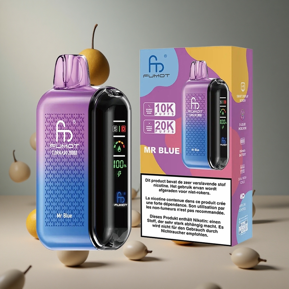 Fumot Tornado 20000 Pufuri Dual Mesh Coil Mr Albastru Romania wholesale