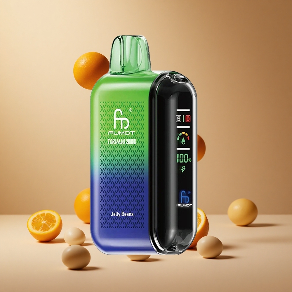 Fumot Tornado 20000 Pufuri Jelly Beans 20ml Capacitate E-Lichid 2% Nicotina Romania wholesale