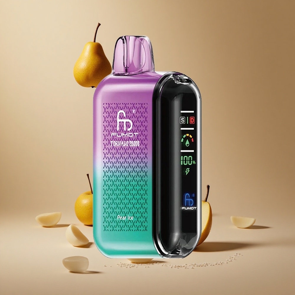 Fumot Tornado 20000 Pufuri Peră Înghețată 20ml Capacitate E-lichid Romania wholesale