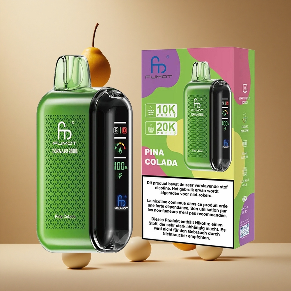 Fumot Tornado 20000 Pufuri Pina Colada 20ml Capacitate E-lichid Romania wholesale
