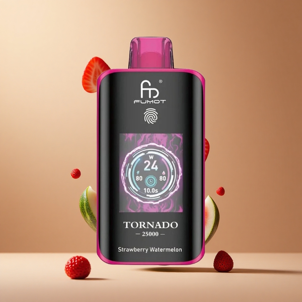 Fumot Tornado 25000 Pufuri Capsuni Pepene Verde Ecran HD Baterie 700mAh Reîncărcabilă Romania wholesale Fumot Tornado 25000 Pufuri Capsuni Pepene Verde Ecran HD Baterie 700mAh Reîncărcabilă Romania wholesale